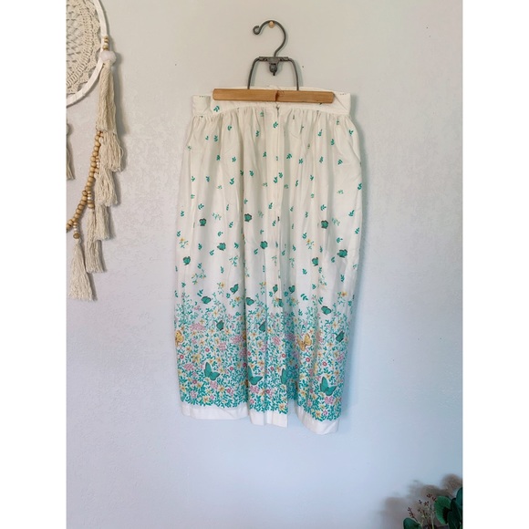 VTG Butterfly Midi Skirt - Picture 3 of 4